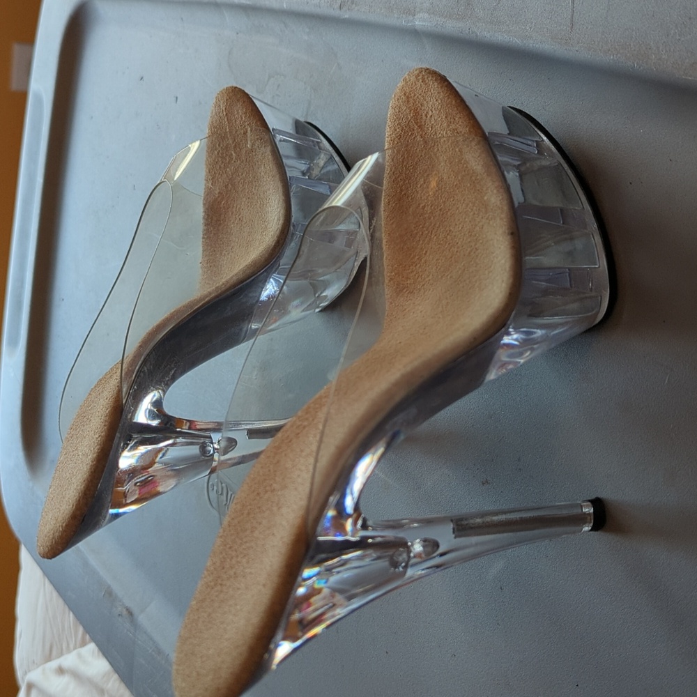 Pleaser acrylic platform shoes